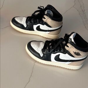 Nike Black and White High-Top Sneakers